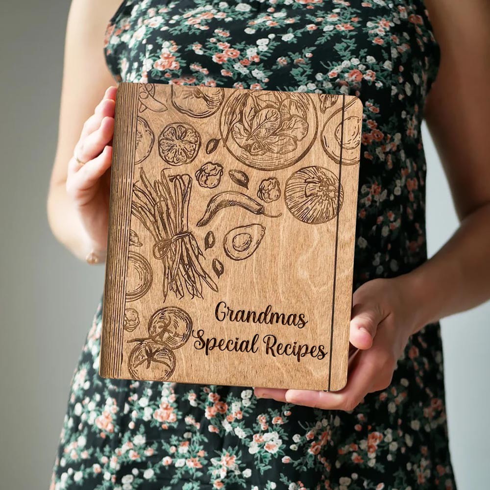 Personalized Wooden Recipe Book Gift For Mother's Day